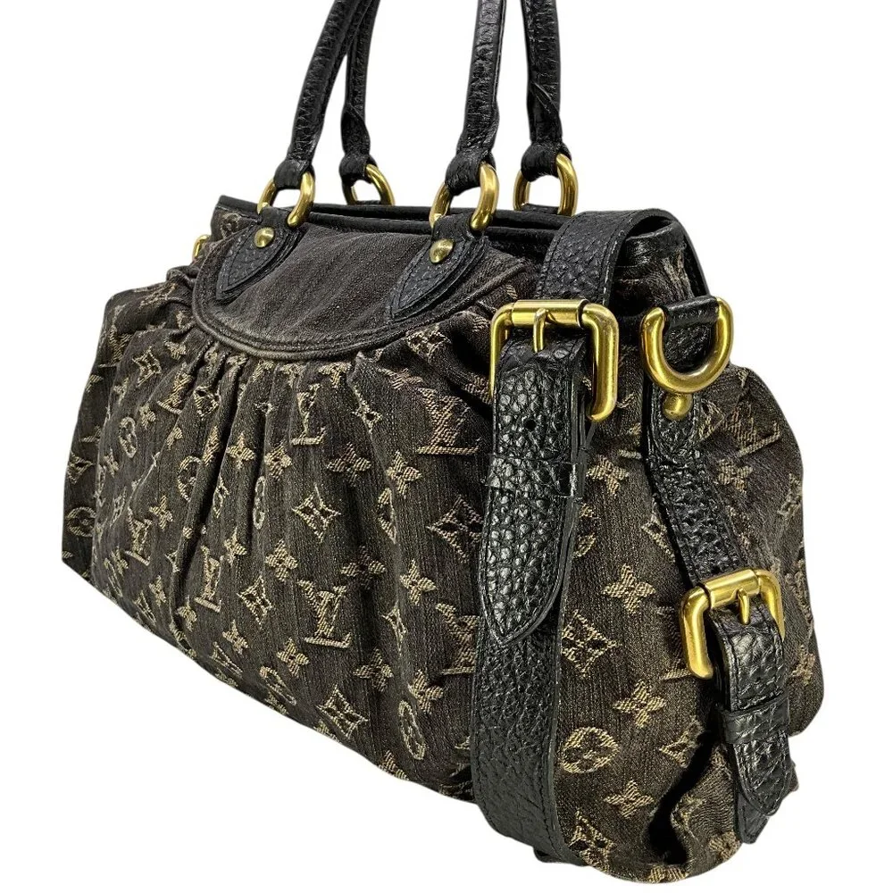 LOUIS VUITTON Monogram Denim Baggy PM Blue - Picture 3 of 11